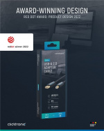 ClickTronic Adapterkabel fra USB-A til USB-B 2.0 Premium-kabel | USB A-kontakt USB B 2.0-kontakt | 3,0 m | 480 Mbit/s ClickTronic Adapterkabel fra USB-A til USB-B 2.0 Premium-kabel | USB A-kontakt USB B 2.0-kontakt | 3,0 m | 480 Mbit/s