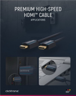 ClickTronic Høyhastighets HDMI™-kabel med Ethernet Premium-kabel | 1x HDMI™-kontakt 1x HDMI™-kontakt | 7,5 m | UHD 4K @ 60 Hz