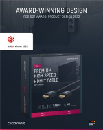 ClickTronic Høyhastighets HDMI™-kabel med Ethernet Premium-kabel | 1x HDMI™-kontakt 1x HDMI™-kontakt | 7,5 m | UHD 4K @ 60 Hz