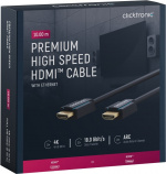 ClickTronic Høyhastighets HDMI™-kabel med Ethernet Premium-kabel | 1x HDMI™-kontakt 1x HDMI™-kontakt | 10,0 m | UHD 4K @ 60 Hz ClickTronic Høyhastighets HDMI™-kabel med Ethernet Premium-kabel | 1x HDMI™-kontakt 1x HDMI™-kontakt | 10,0 m | UHD 4K @ 60 Hz