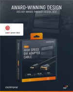 ClickTronic Adapterkabel fra DVI til HDMI™ Premium-kabel | 1x DVI-D-kontakt 1x HDMI™-kontakt | 7,5 m | WQXGA @ 60 Hz ClickTronic Adapterkabel fra DVI til HDMI™ Premium-kabel | 1x DVI-D-kontakt 1x HDMI™-kontakt | 7,5 m | WQXGA @ 60 Hz