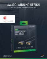 ClickTronic VGA-kabel Premium-kabel | 1x VGA-kontakt 1x VGA-kontakt | 3,0 m | SXGA @ 75 Hz ClickTronic VGA-kabel Premium-kabel | 1x VGA-kontakt 1x VGA-kontakt | 3,0 m | SXGA @ 75 Hz