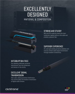 ClickTronic Toslink-kabel Premium-kabel | 1x Toslink-kontakt 1x Toslink-kontakt 1x Toslink-kontakt | 1,0 m | Polymerfiberoptisk kabel ClickTronic Toslink-kabel Premium-kabel | 1x Toslink-kontakt 1x Toslink-kontakt 1x Toslink-kontakt | 1,0 m | Polymerfiberoptisk kabel