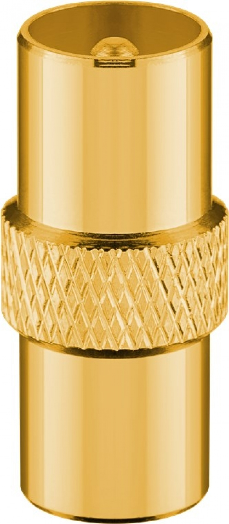 Goobay TV-antennekabel (135 dB), 4 x skjermet gullbelagt, koaksialstikk > koaksialplugg, 3 m