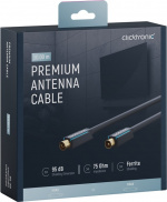 ClickTronic Koaksialkabel Premium-kabel | Koaksialkontakt Koaksialkobling | 10,0 m | > 95 dB ClickTronic Koaksialkabel Premium-kabel | Koaksialkontakt Koaksialkobling | 10,0 m | > 95 dB