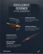 ClickTronic 3,5 mm AUX til RCA-adapterkabel, Stereo Premium-kabel | 1x 3,5 mm jackplugg 2x cinchplugg | 1,0 m | OFC innerleder