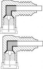 Goobay SAT-antennekabel (135 dB), 4 x skjermet gullbelagt, F-plugg 90° > F-plugg 90°, 2 m