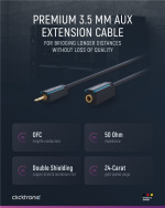 ClickTronic 3,5 mm AUX-forlengelseskabel, stereo Premium-kabel | 1x 3,5 mm jackplugg 1x 3,5 mm jackplugg | 1,5 m | OFC innerleder ClickTronic 3,5 mm AUX-forlengelseskabel, stereo Premium-kabel | 1x 3,5 mm jackplugg 1x 3,5 mm jackplugg | 1,5 m | OFC innerleder
