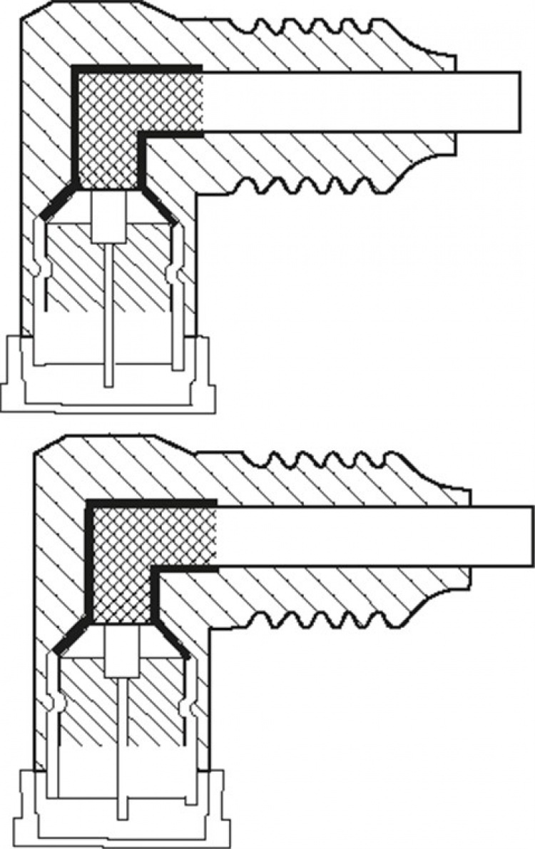 Goobay SAT-antennekabel (135 dB), 4 x skjermet gullbelagt, F-plugg 90° > F-plugg 90°, 10 m