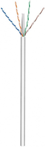 Goobay CAT 6 patchkabel, U/UTP, grå kobberbelagt aluminiumsleder (CCA), AWG 23/1 (solid), PVC-kappe, 305 m Goobay CAT 6 patchkabel, U/UTP, grå kobberbelagt aluminiumsleder (CCA), AWG 23/1 (solid), PVC-kappe, 305 m