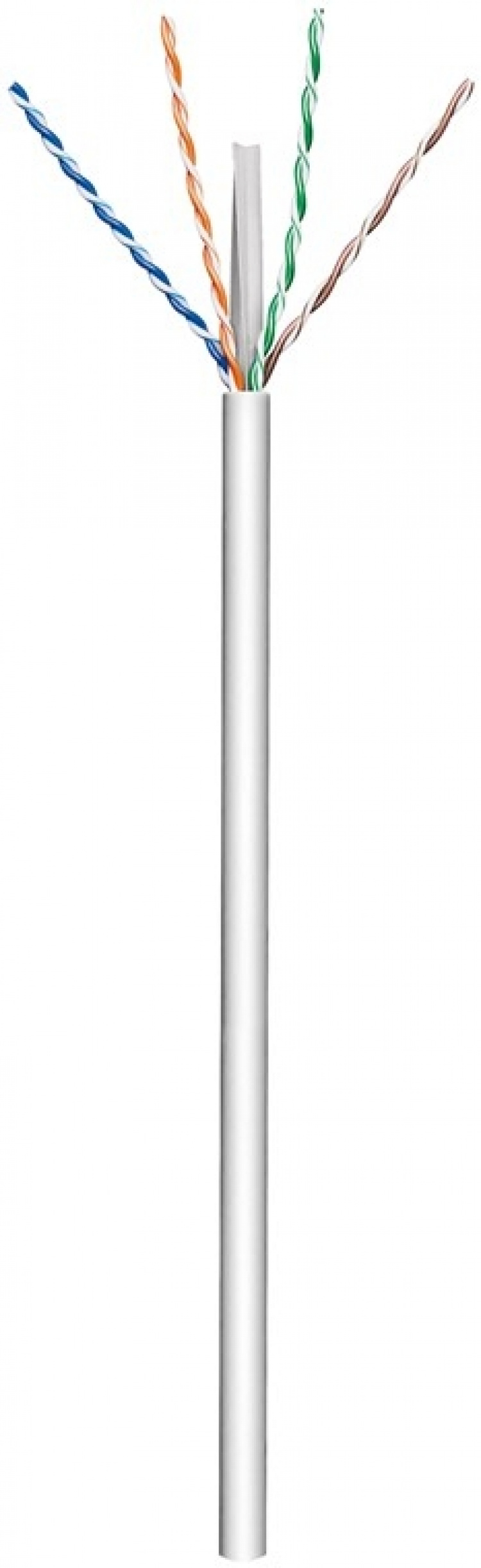 Goobay CAT 6 patchkabel, U/UTP, grå kobberbelagt aluminiumsleder (CCA), AWG 23/1 (solid), PVC-kappe, 305 m Goobay CAT 6 patchkabel, U/UTP, grå kobberbelagt aluminiumsleder (CCA), AWG 23/1 (solid), PVC-kappe, 305 m