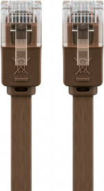 Goobay CAT 6 flat patchkabel, U/UTP, mørkebrun kobberleder (CU), 7 m Goobay CAT 6 flat patchkabel, U/UTP, mørkebrun kobberleder (CU), 7 m