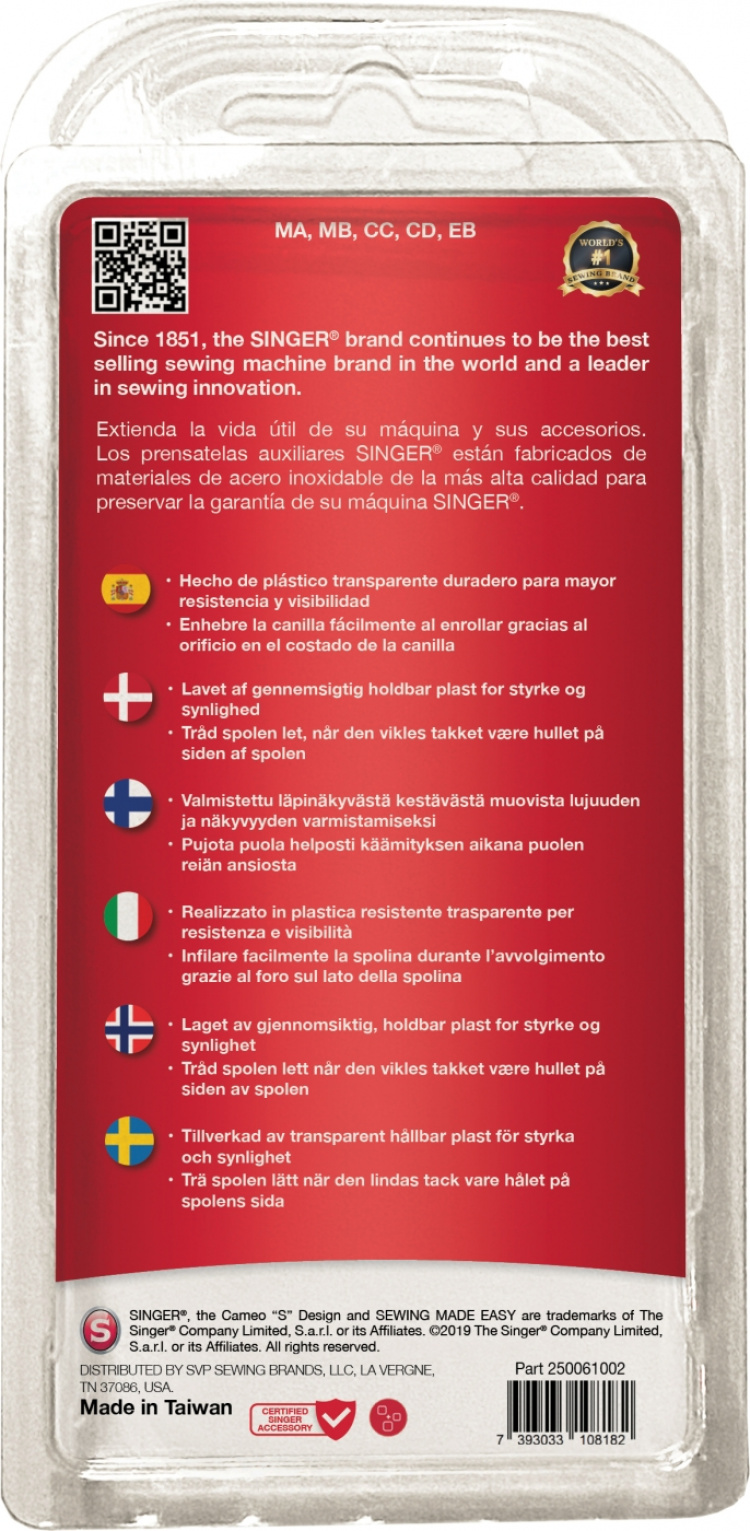 Singer Klasse 15-spole, 10 stk