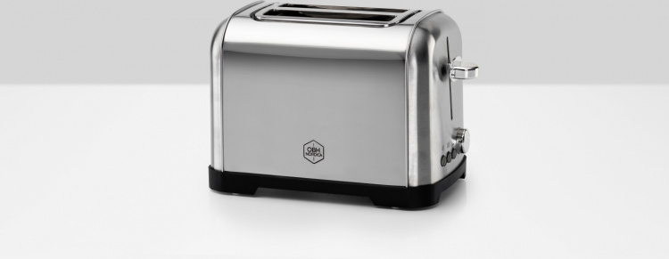 OBH Nordica Metropolitan brødrister, for 2 skiver, stål OBH Nordica Metropolitan brødrister, for 2 skiver, stål