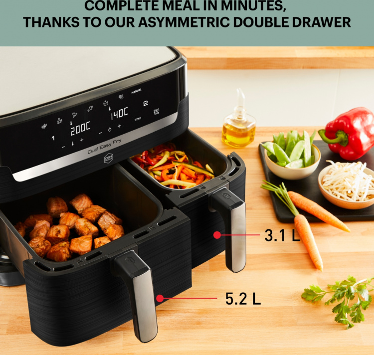 OBH Nordica Dual Easy Fry & Grill frityrgryte, 8,3 liter OBH Nordica Dual Easy Fry & Grill frityrgryte, 8,3 liter