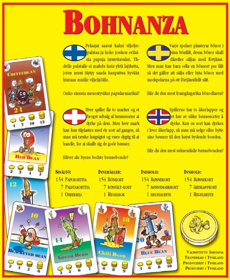 Bohnanza (Bønnespill) Kortspill Bohnanza (Bønnespill) Kortspill
