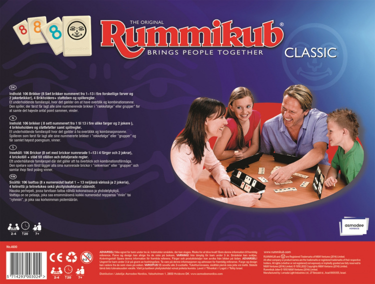 Rummikub Klassisk brettspill Rummikub Klassisk brettspill