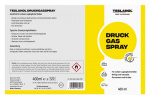 Teslanol Trykkluftspray for rengjøring og avstøving av elektronisk og finmekanisk utstyr - 400 ml