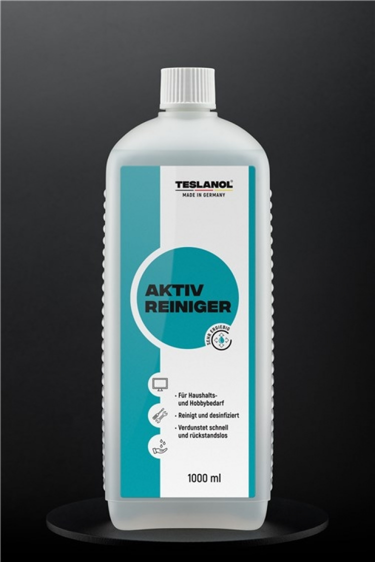 Teslanol Aktivt vaskemiddel (isopropanol) rengjør ømfintlige materialer skånsomt og pålitelig - 1000 ml