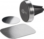 Goobay Universell magnetisk holder i slank design For enkel og sikker festing av små mobile enheter i bilen