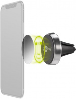 Goobay Universell magnetisk holder i slank design For enkel og sikker festing av små mobile enheter i bilen