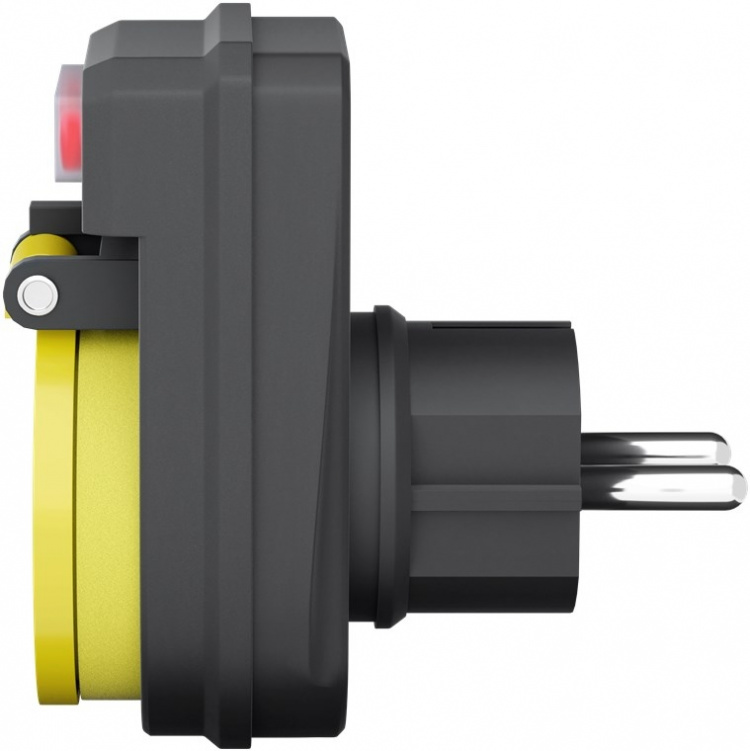 Goobay Adapter for stikkontakt med bryter, sprutbeskyttelse Jordet utendørs stikkontakt, 1 stikkontakt