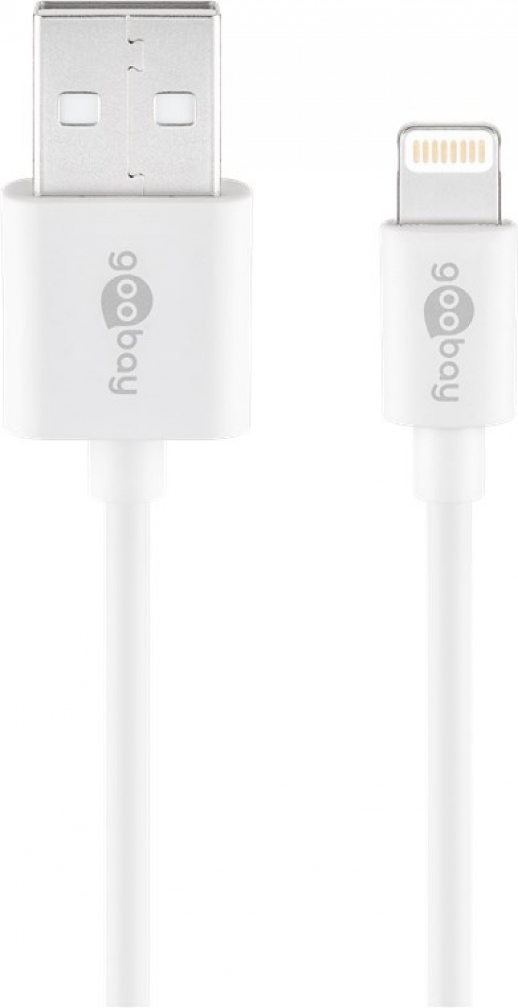 Goobay Apple Lightning Charging Kit (5 W) Strømforsyning med Apple Lightning-kabel 1 m (hvit)
