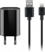 Goobay Apple Lightning Charging Kit (5 W) Strømforsyning med Apple Lightning-kabel 1 m (svart)