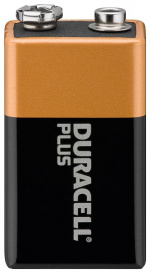 Duracell 6LR61/6LP3146/9 V Block (MN1604) batteri, 1 stk. blisterpakning alkalisk manganbatteri, 9 V