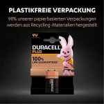 Duracell 6LR61/6LP3146/9 V Block (MN1604) batteri, 1 stk. blisterpakning alkalisk manganbatteri, 9 V