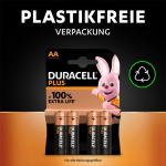 Duracell LR6/AA (Mignon) (MN1500) batteri, 4 stk. blisterpakning alkalisk manganbatteri, 1,5 V
