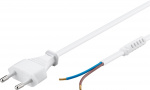 Goobay Kabel med Euro-plugg for montering, 1,5 m, hvit Euro-plugg (type C, CEE 7/16) > løse kabelender Goobay Kabel med Euro-plugg for montering, 1,5 m, hvit Euro-plugg (type C, CEE 7/16) > løse kabelender