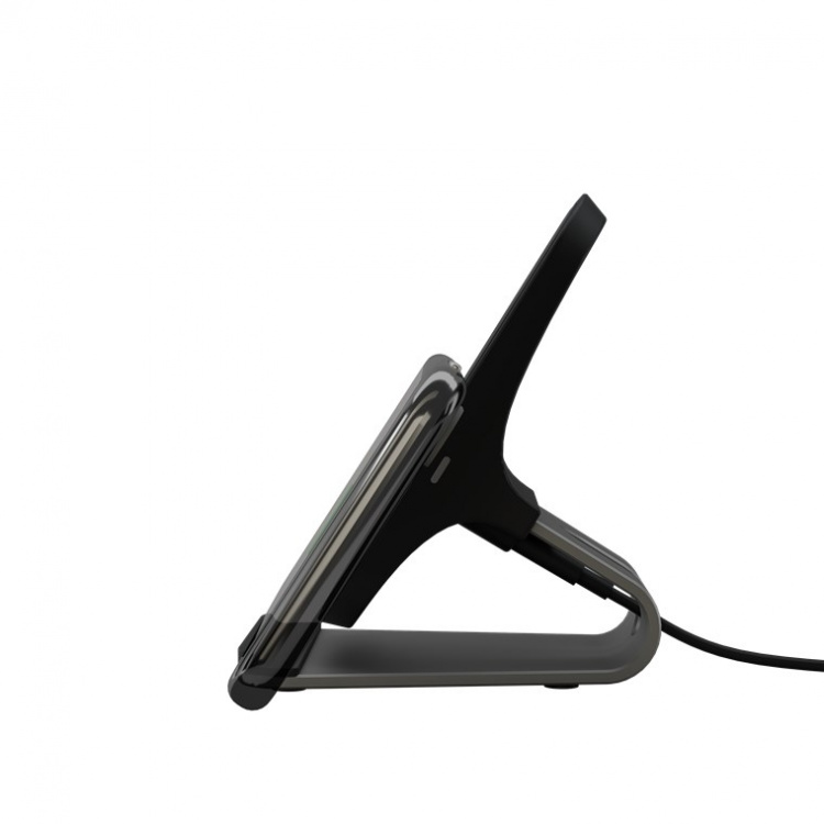 Goobay Trådløs hurtiglader for bord 10 W, Passer for smarttelefoner og enheter med Qi-standard