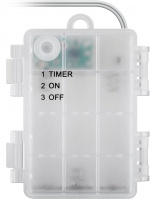 Goobay Sett med 3 lystrær med 75 lysdioder med timerfunksjon, varmhvit (3000 K), batteridrevet, for innendørs og utendørs bruk (IP44) Goobay Sett med 3 lystrær med 75 lysdioder med timerfunksjon, varmhvit (3000 K), batteridrevet, for innendørs og utendørs bruk (IP44)