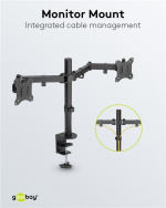 Goobay Dual Monitor Mount Flex for skjermer mellom 17 og 32 tommer (43-81 cm)