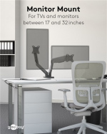 Goobay Dobbelt skjermfeste med gassfjær for skjermer mellom 17 og 32 tommer (43-81 cm)