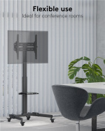 Goobay TV-presentasjonsstativ Basic (størrelse L) for TV-er eller skjermer mellom 37 og 70 tommer (94-178 cm) opp til 35 kg