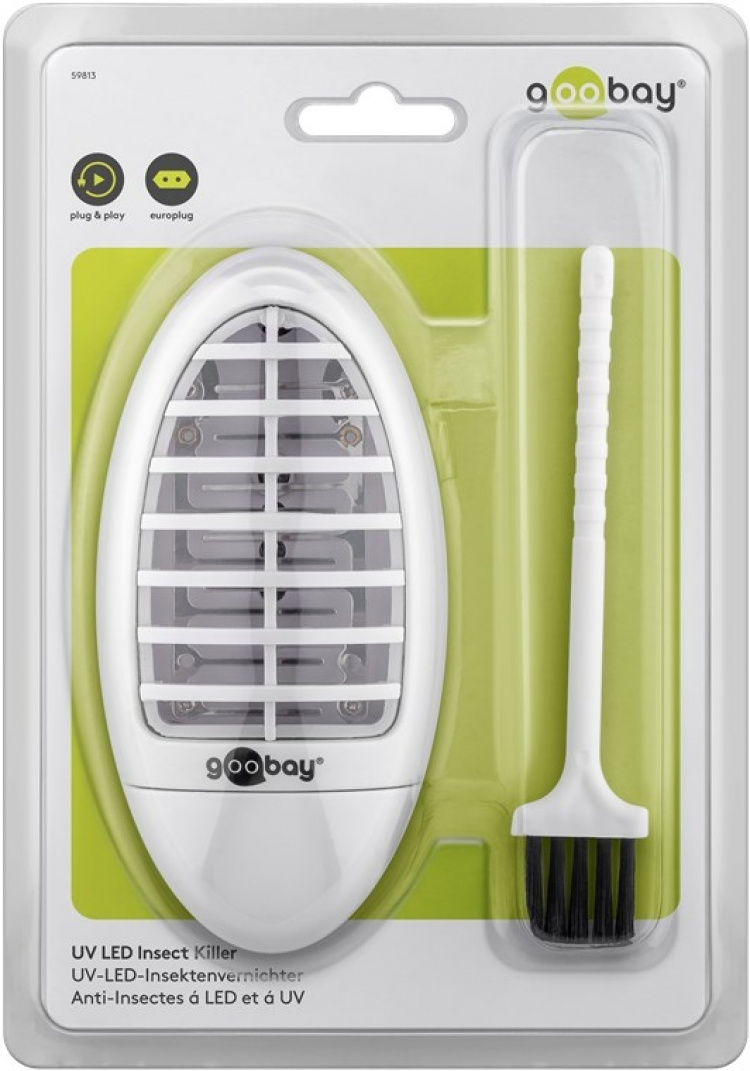 Goobay UV LED insektdreper Elektrisk UV LED insektfelle for innendørs bruk Goobay UV LED insektdreper Elektrisk UV LED insektfelle for innendørs bruk