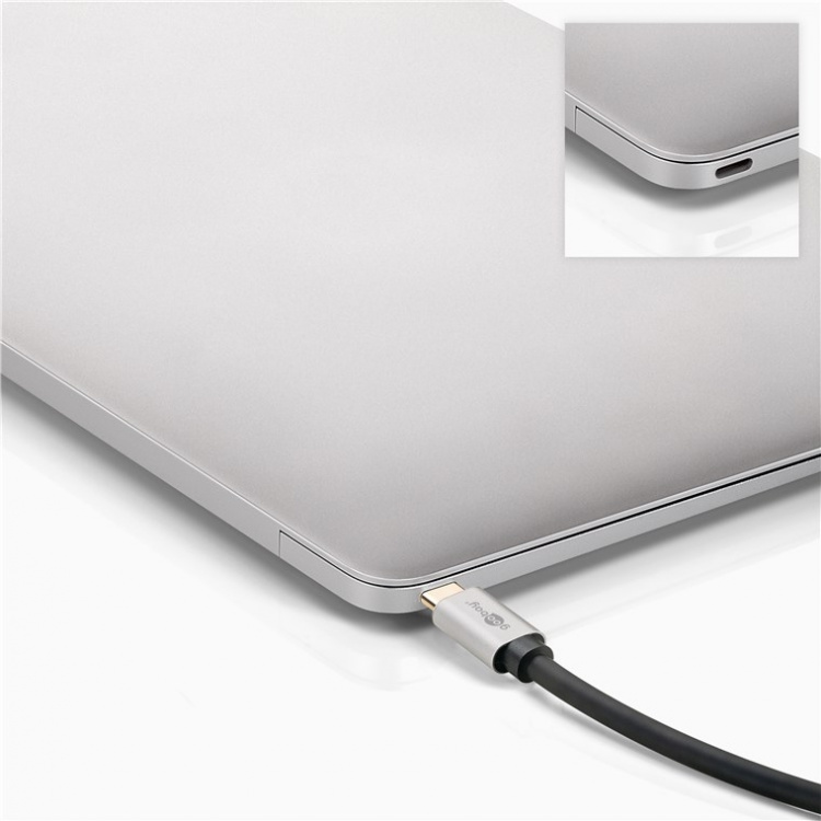 Goobay USB-C™ til DisplayPort™-adapterkabel, 2 m USB-C™-kontakt > DisplayPort™-kontakt