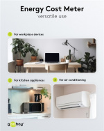 Goobay Digital energimåler Basic for måling av energiforbruket til elektriske husholdningsapparater