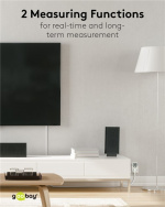 Goobay Digital energimåler Basic for måling av energiforbruket til elektriske husholdningsapparater