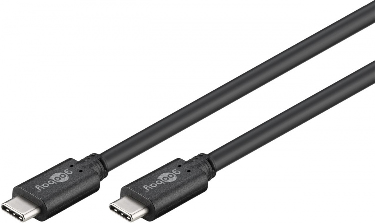 Goobay Synkroniser og lad superrask USB-C™-kabel (USB 3.2 Gen 1), USB-PD, 1,5 m USB-C™-plugg > USB-C™-plugg