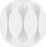 Goobay Kabelhåndtering 3 utsparinger, hvit 4-pakning for å organisere og feste, avtakbar