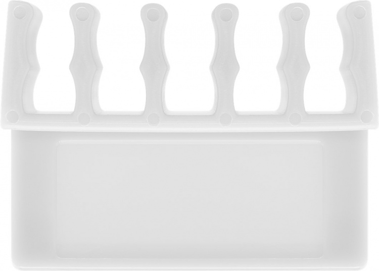 Goobay Kabelhåndtering 5 utsparinger, hvit 2-pakning for organisering og feste, avtakbar