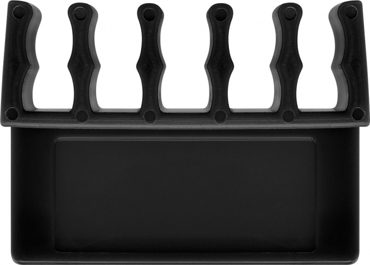 Goobay Kabelhåndtering 5 utsparinger, svart 2-pakning for organisering og feste, avtakbar