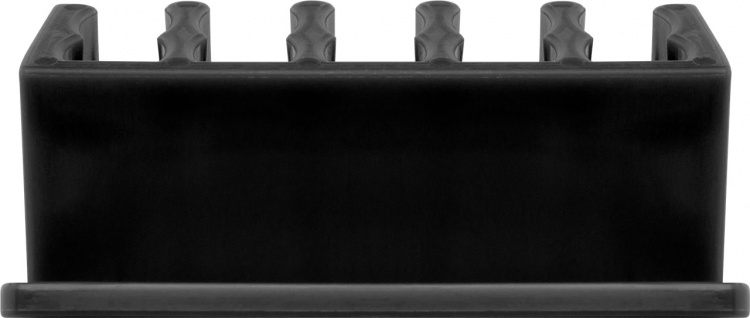 Goobay Kabelhåndtering 5 utsparinger, svart 2-pakning for organisering og feste, avtakbar