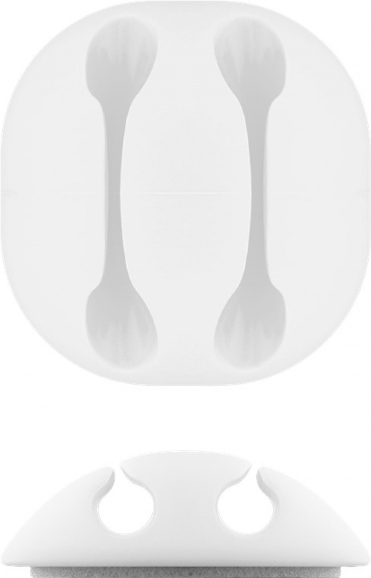 Goobay Kabelhåndteringssett, hvit 5-pakning for organisering og festing, avtakbar