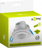 Goobay Infrarød bevegelsesdetektor for innfelt takmontering, 360° deteksjon, 8 m rekkevidde, for innendørs bruk (IP20), LED-tilpasset Goobay Infrarød bevegelsesdetektor for innfelt takmontering, 360° deteksjon, 8 m rekkevidde, for innendørs bruk (IP20), LED-tilpasset