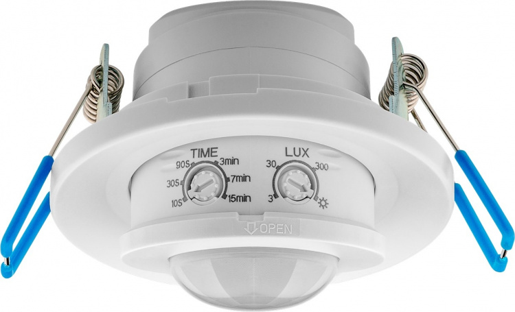 Goobay Infrarød bevegelsesdetektor for innfelt takmontering, 360° deteksjon, 8 m rekkevidde, for innendørs bruk (IP20), LED-tilpasset Goobay Infrarød bevegelsesdetektor for innfelt takmontering, 360° deteksjon, 8 m rekkevidde, for innendørs bruk (IP20), LED-tilpasset