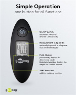 Goobay Digital bagasjevekt for en vekt på opptil 40 kg Goobay Digital bagasjevekt for en vekt på opptil 40 kg